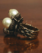 -SPECIAL- "GUCCI" 2015-2022 Pearl cluster sculptural statement ring