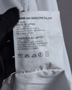 "COMME des GARCONS HOMME PLUS" 15SS Ripped cutting design cotton shirt