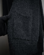 “DRIES VAN NOTEN” 90’s–Early 00’s Cashmere and silk layered belted cardigan