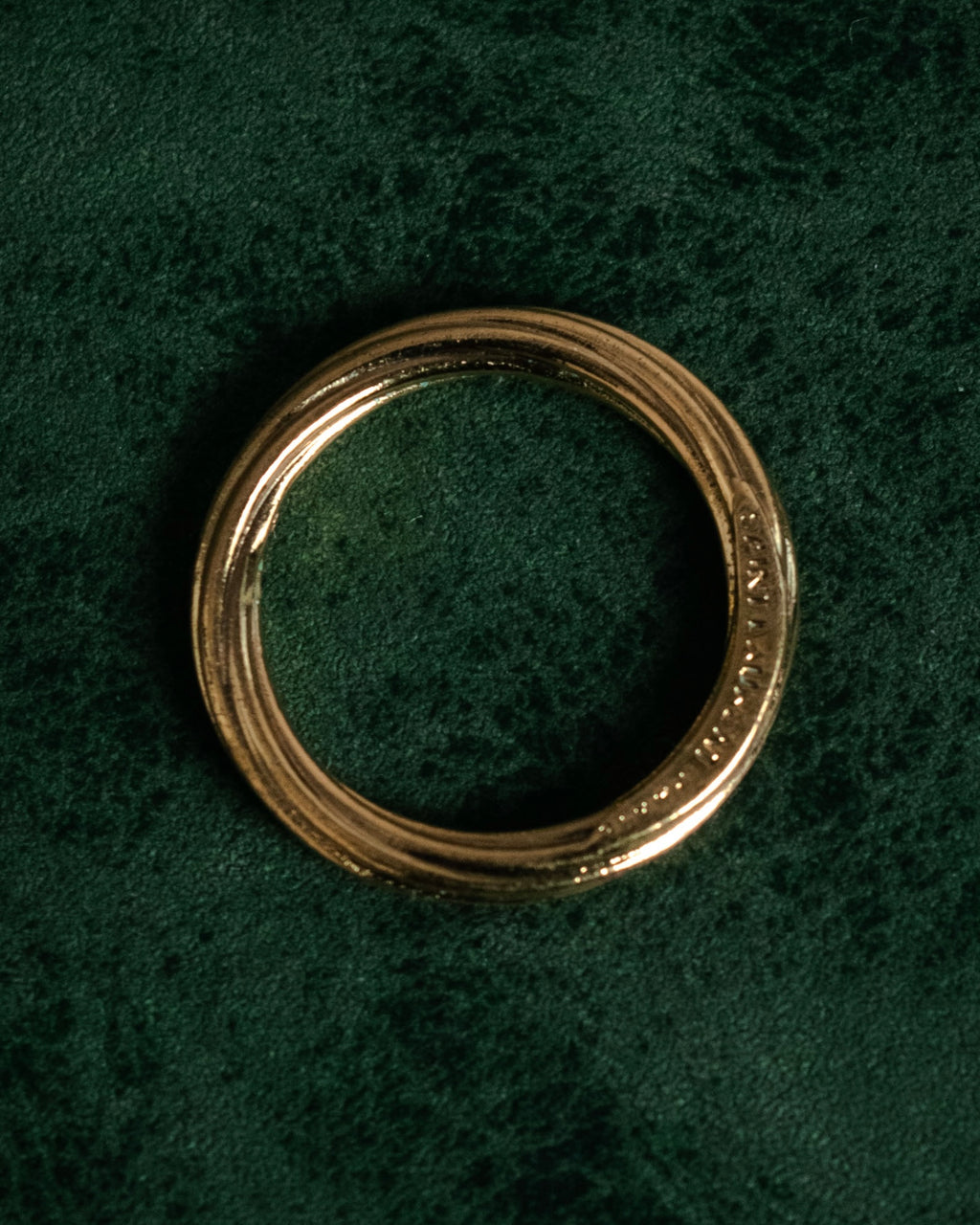 “SAINT LAURENT” Post-2012 twisted minimalist metal ring