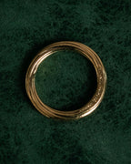 “SAINT LAURENT” Post-2012 twisted minimalist metal ring