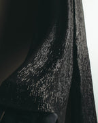 -SPECIAL- "Christian Dior" 00's Metallic silk blend fluid wide-leg trousers