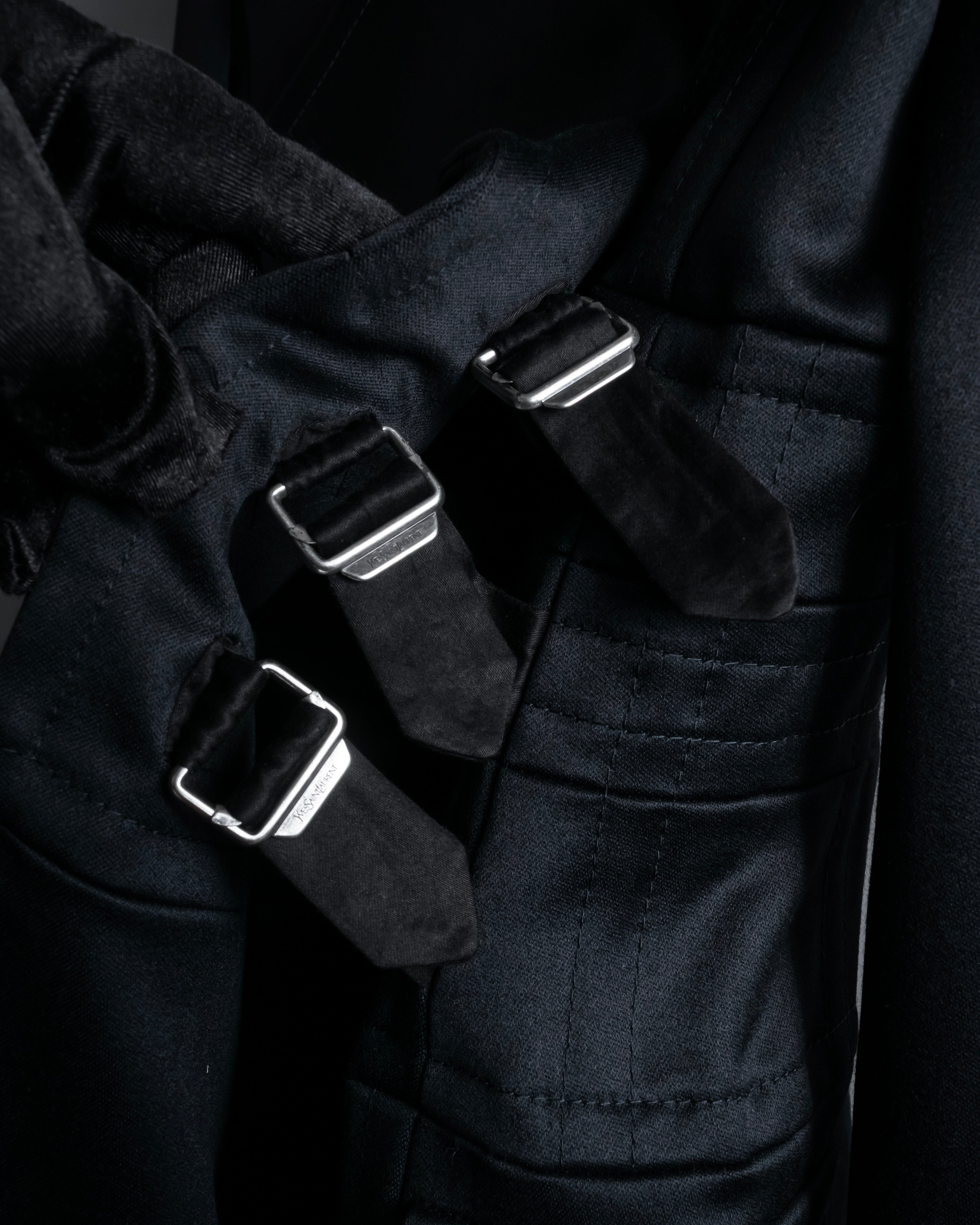 -SPECIAL- "YVES SAINT LAURENT rive gauche" 03 year Tom Ford period corset design long coat