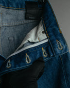“Balenciaga” 2016-18’s tapered denim pants with neon back patch