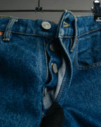 “Balenciaga” 2016-18’s tapered denim pants with neon back patch