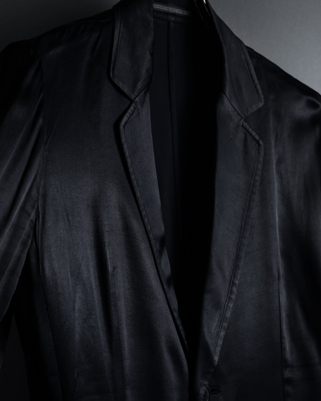"Yohji Yamamoto +NOIR" 2005SS Rayon draping tailored jacket