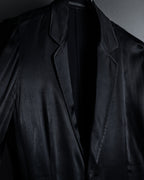 "Yohji Yamamoto +NOIR" 2005SS Rayon draping tailored jacket