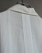 -SPECIAL- “Christian Dior” 90’s-00’s pleated bib dress shirt