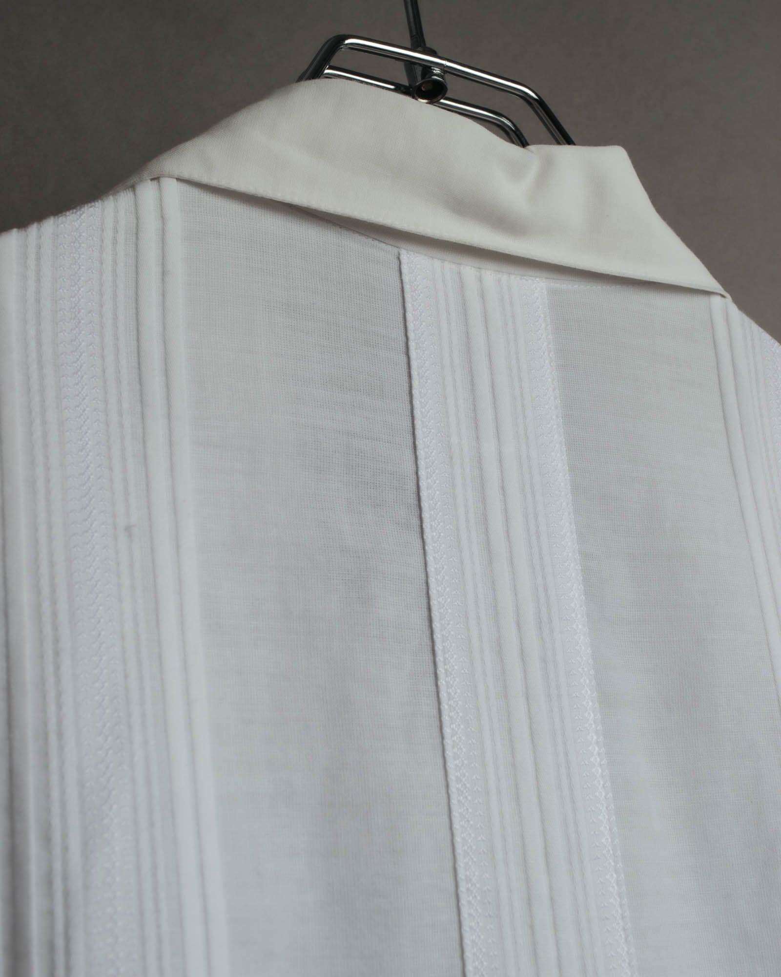 -SPECIAL- “Christian Dior” 90’s-00’s pleated bib dress shirt