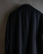 "Christian Dior" Straight line draping silk chester coat