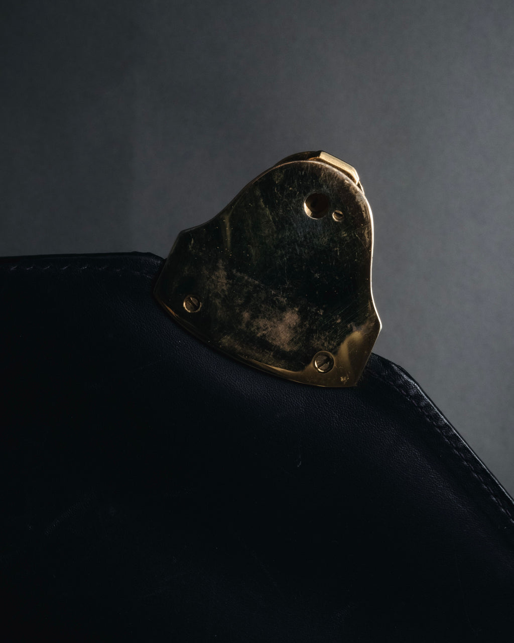 "Salvatore Ferragamo" Structured top-handle leather satchel bag