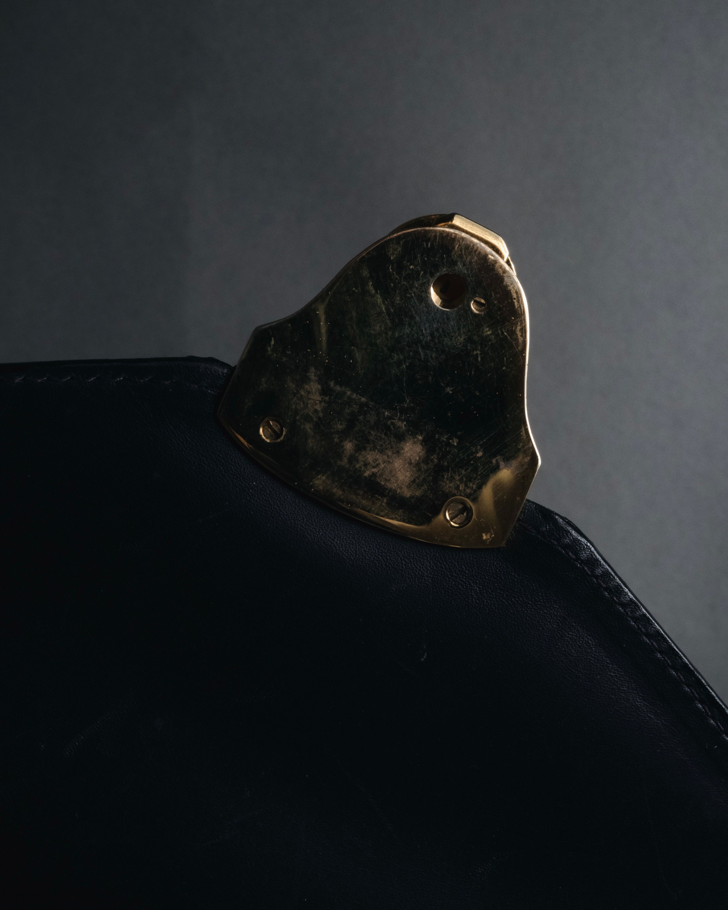 "Salvatore Ferragamo" Structured top-handle leather satchel bag