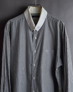 "BURBERRY" Pinstripe cleric design shirt
