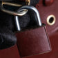 "Cartier" 2C logo engraved bordeaux color boston bag