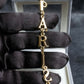 "Christian Dior" DIOR＆PARIS motif gold bracelet