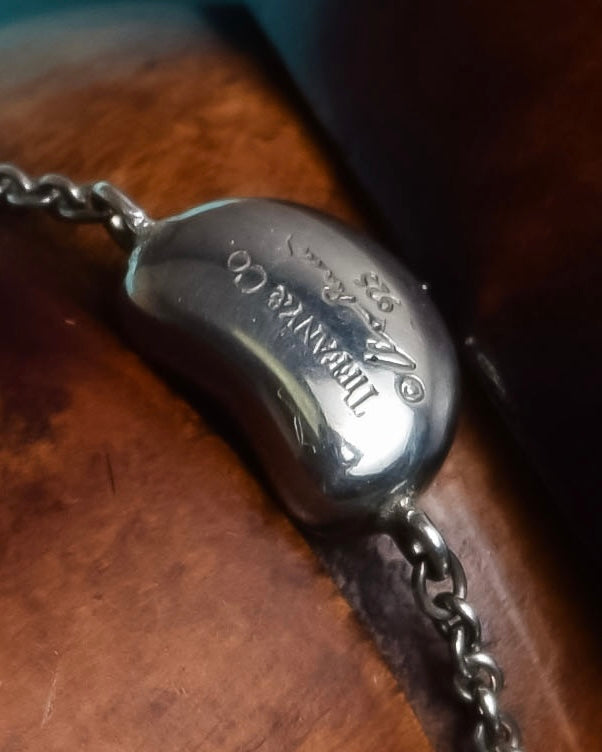 "Tiffany&Co" Beans motif silver bracelet