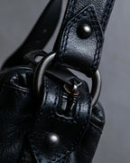 "CELINE" Metal parts design horizontal leather one-shoulder bag