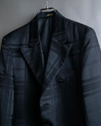 Vintage geometric check oversized tailored jacket