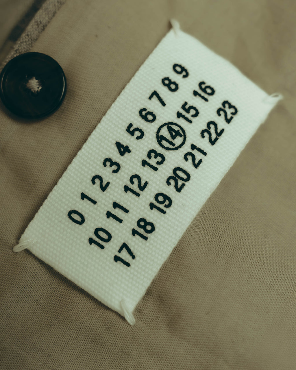 -SPECIAL- “Maison Martin Margiela” 2014SS raw-edge linen tailored jacket