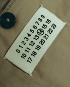 -SPECIAL- “Maison Martin Margiela” 2014SS raw-edge linen tailored jacket