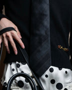 "GIORGIO ARMANI" Mixed material striped necktie