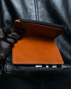 "Maison Margiela" Brown Leather Compact Wallet