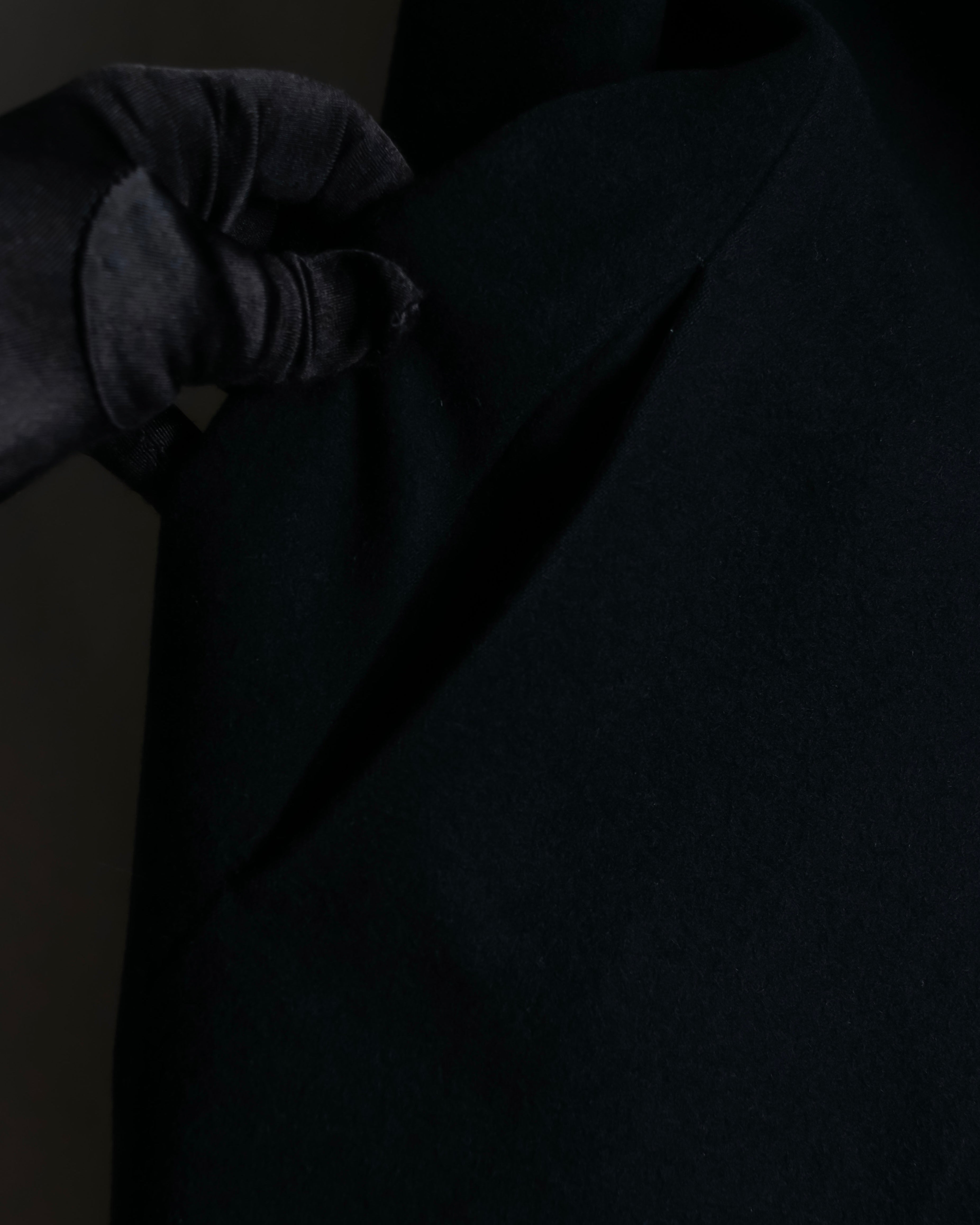 "JIL SANDER" 100% cashmere straight line stand collar coat