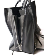 BALENCIAGA/ “Papier A6 ” Zip Around 2 Way Handbag Gray