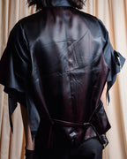 "GIORGIO ARMANI" Deep satin backed tailored wool vest