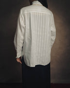 -SPECIAL- “CHANEL” 08 Cruise Collection Sheer cotton stand collar shirt
