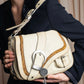 "Christian Dior" Gaucho saddle one shoulder leather bag