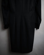 “CELINE” 2010–2013 Tuxedo satin lapel minimal dress