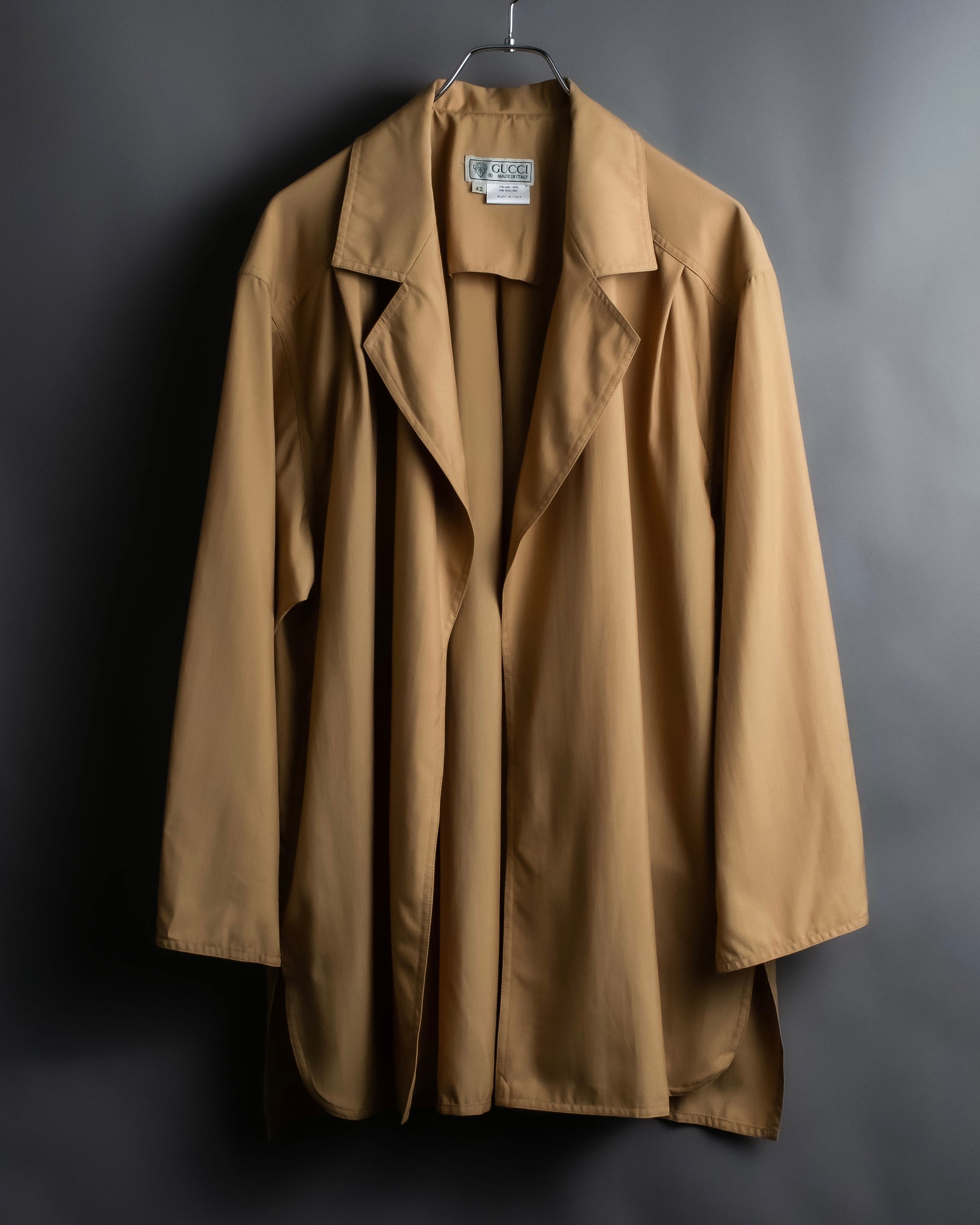 "GUCCI" silk blended shirt jacket