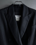 “Christian Dior” 90’s sculpted herringbone chester coat