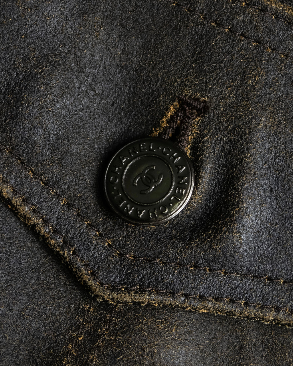 "CHANEL" 2000AW Karl Lagerfeld period calf leather vest