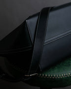"BURBERRY" Suede switching design 2way shoulder bag