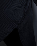 "Saint Laurent Paris" Jacquard pattern silk black shirt