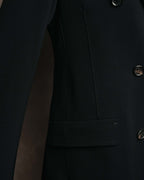 "PRADA" 00's-10's Belted double-breasted wool coat