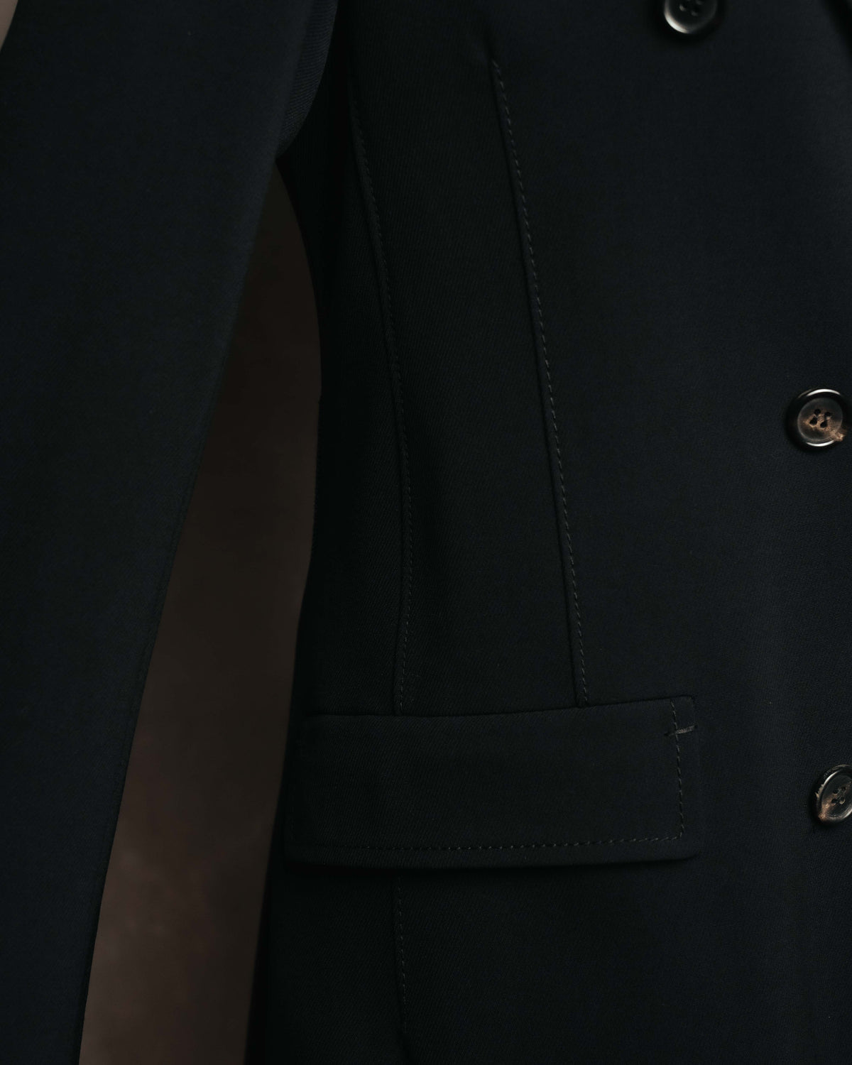 "PRADA" 00's-10's Belted double-breasted wool coat