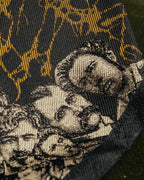 "Jean Paul Gaultier" 90's-00's Portrait jacquard silk necktie