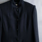 "HERMES" Darted shape no collar back zip jacket