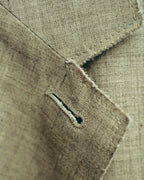 -SPECIAL- “Maison Martin Margiela” 2014SS raw-edge linen tailored jacket