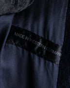 "BALENCIAGA" Peak lapel double-breasted chester coat