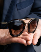 "PRADA" Oval square frame tortoiseshell sunglasses