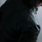 "CHANEL" Crocodile look synthetic leather jacket