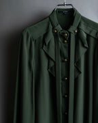 "GUCCI" Tab design bowtie blouse