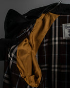 "BURBERRYS" Traditional detail double-breasted stand color trench coat