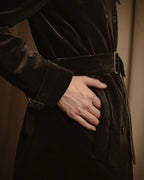 -SPECIAL- "JIL SANDER"
90’s-00’s Architectural cotton velvet belted coat