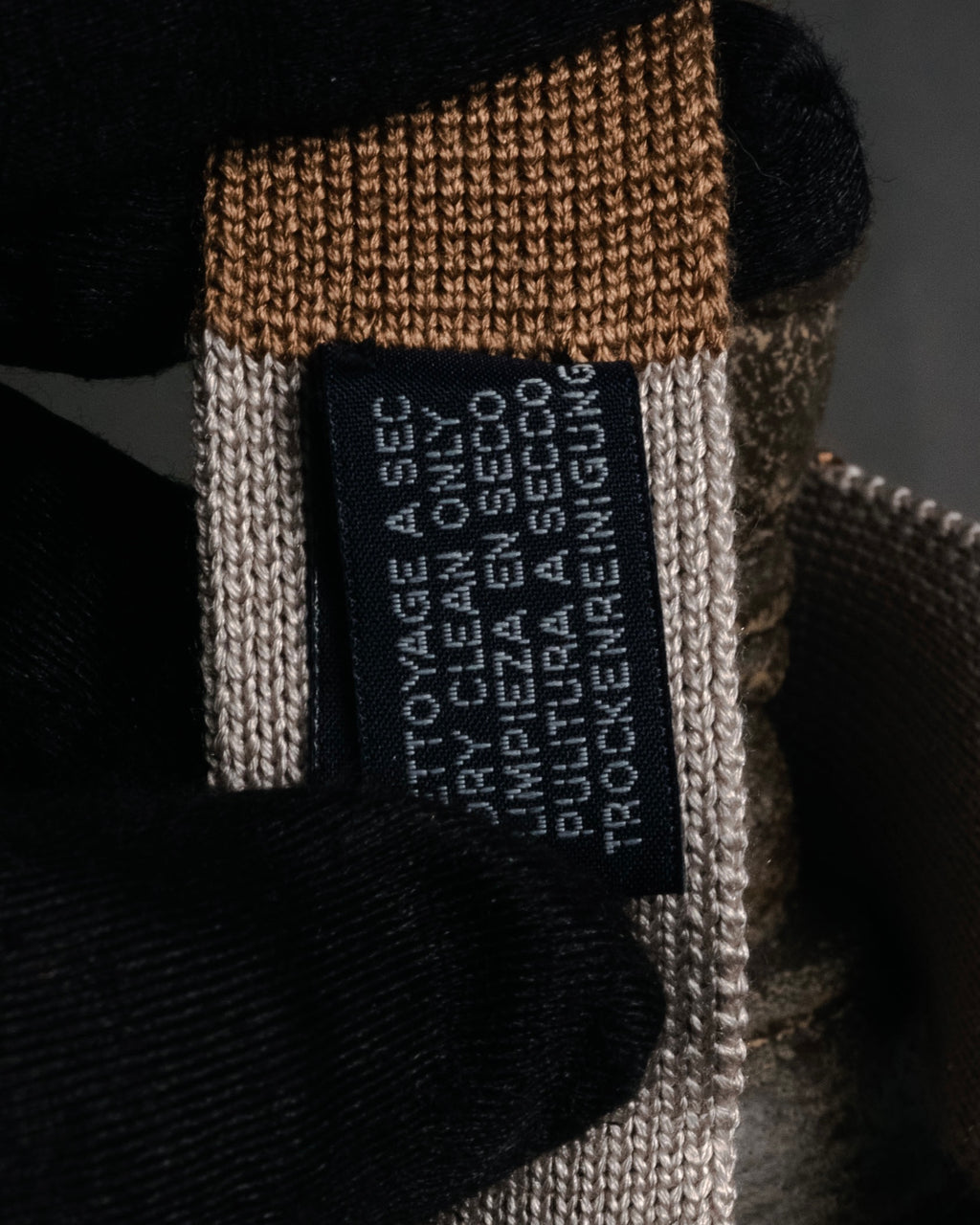 “HERMES” 10’s-20’s Bicolor silk knit tie
