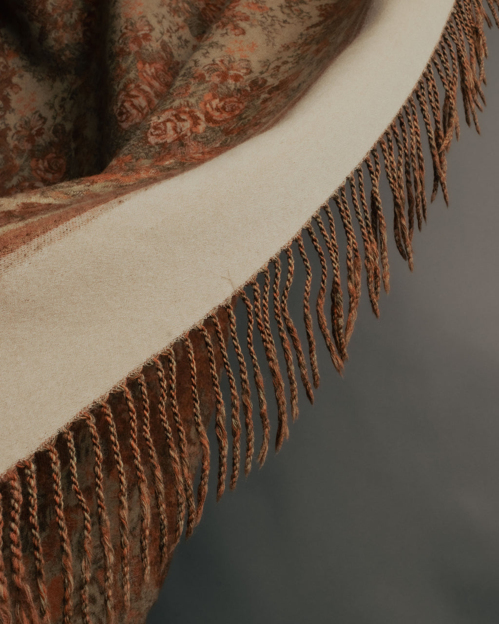 “Christian Dior“ 80’s-90’s Floral jacquard fringed stole